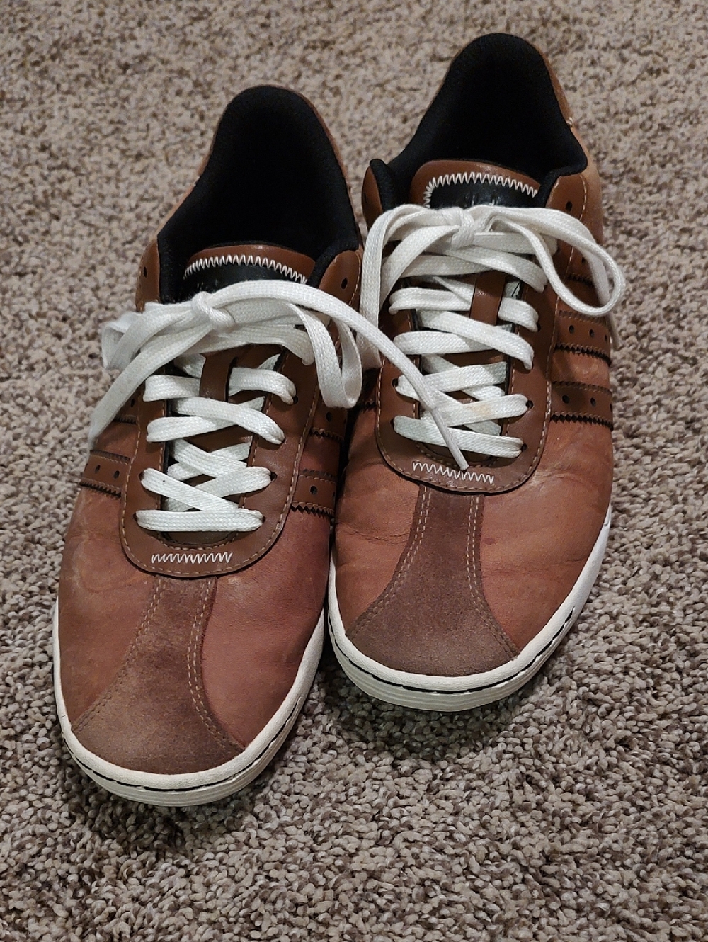 adidas Brown Leather Golf Shoes